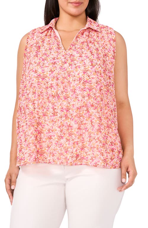 Halogenr Halogen(r) Collared Sleeveless Top In Pink