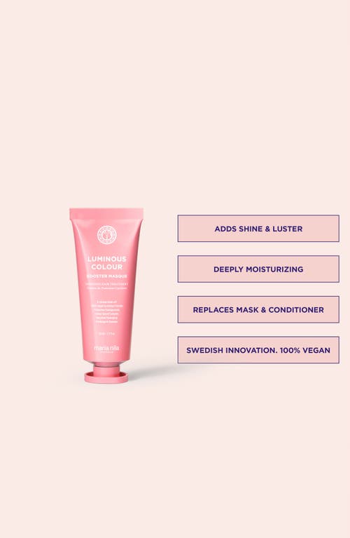 Maria Nila Luminous Colour Booster Masque In No Color