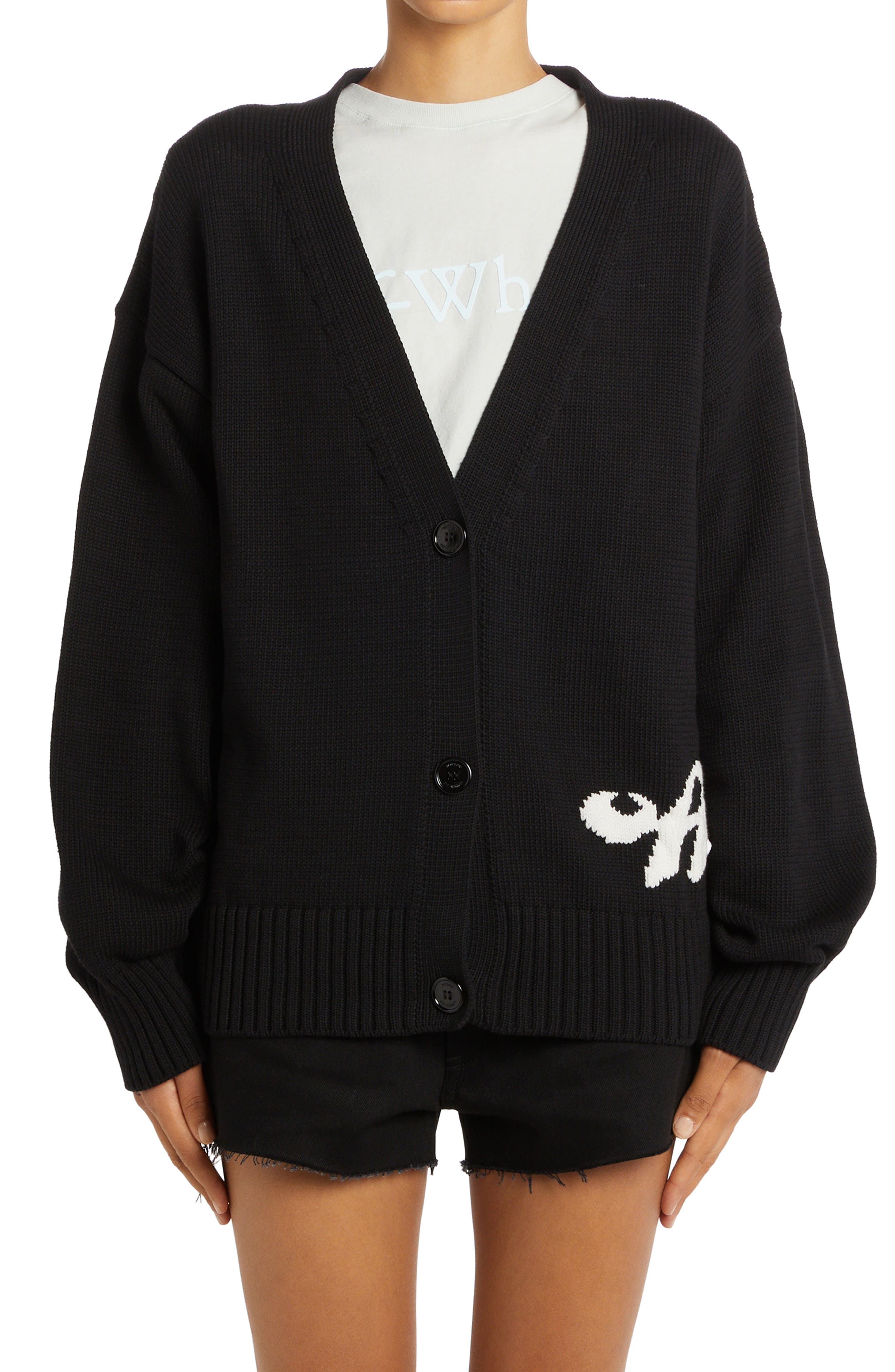 oversized black cardigans