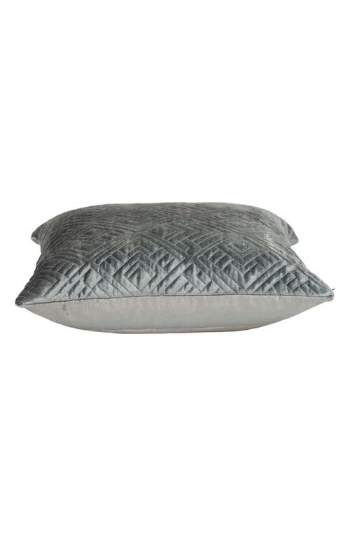 Parkland Collection Eris Square Throw Pillow In Gray