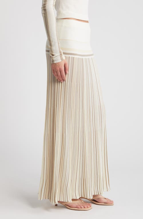 Shop Faithfull The Brand Citara High Waist Knit Midi Skirt In White