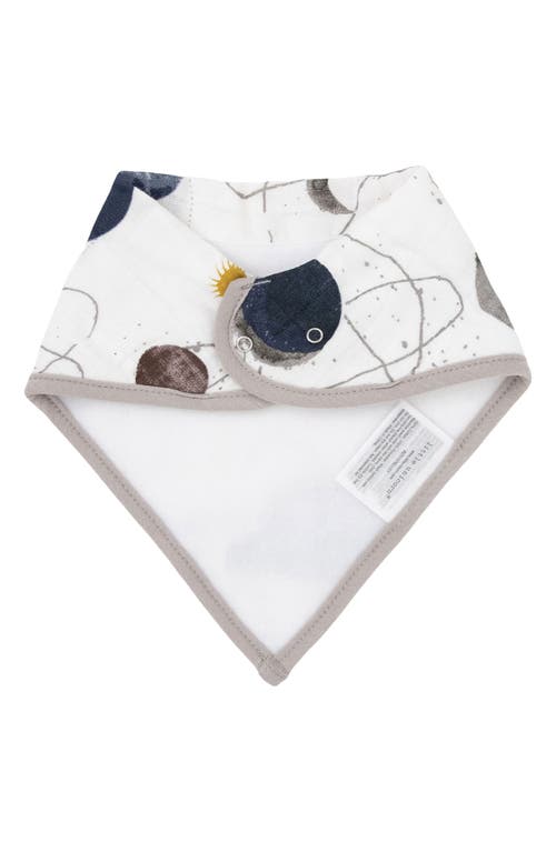 Shop Little Unicorn 4-pack Fleece & Cotton Muslin Bandana Bib In Planetary