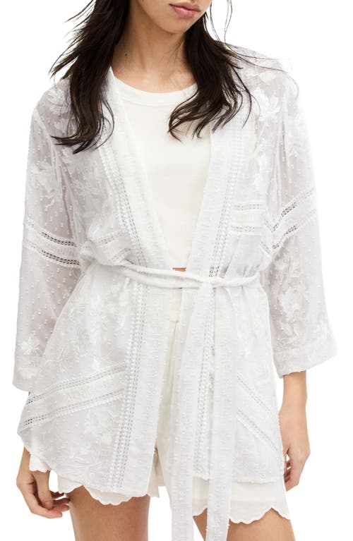 AllSaints Carina Embroidered Wrap White at Nordstrom, Us