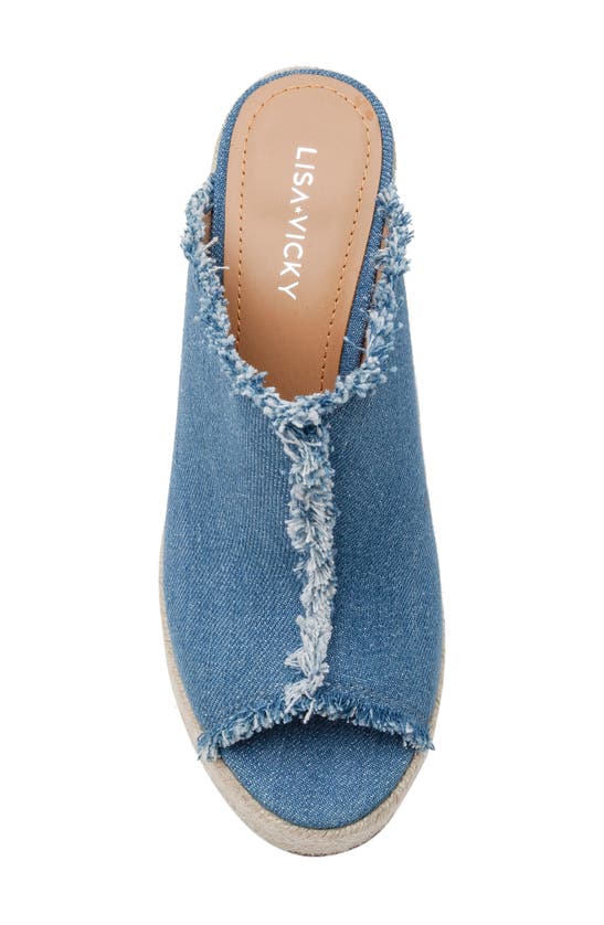 Lisa Vicky Giddy Espadrille Wedge Sandal In Chambray | ModeSens