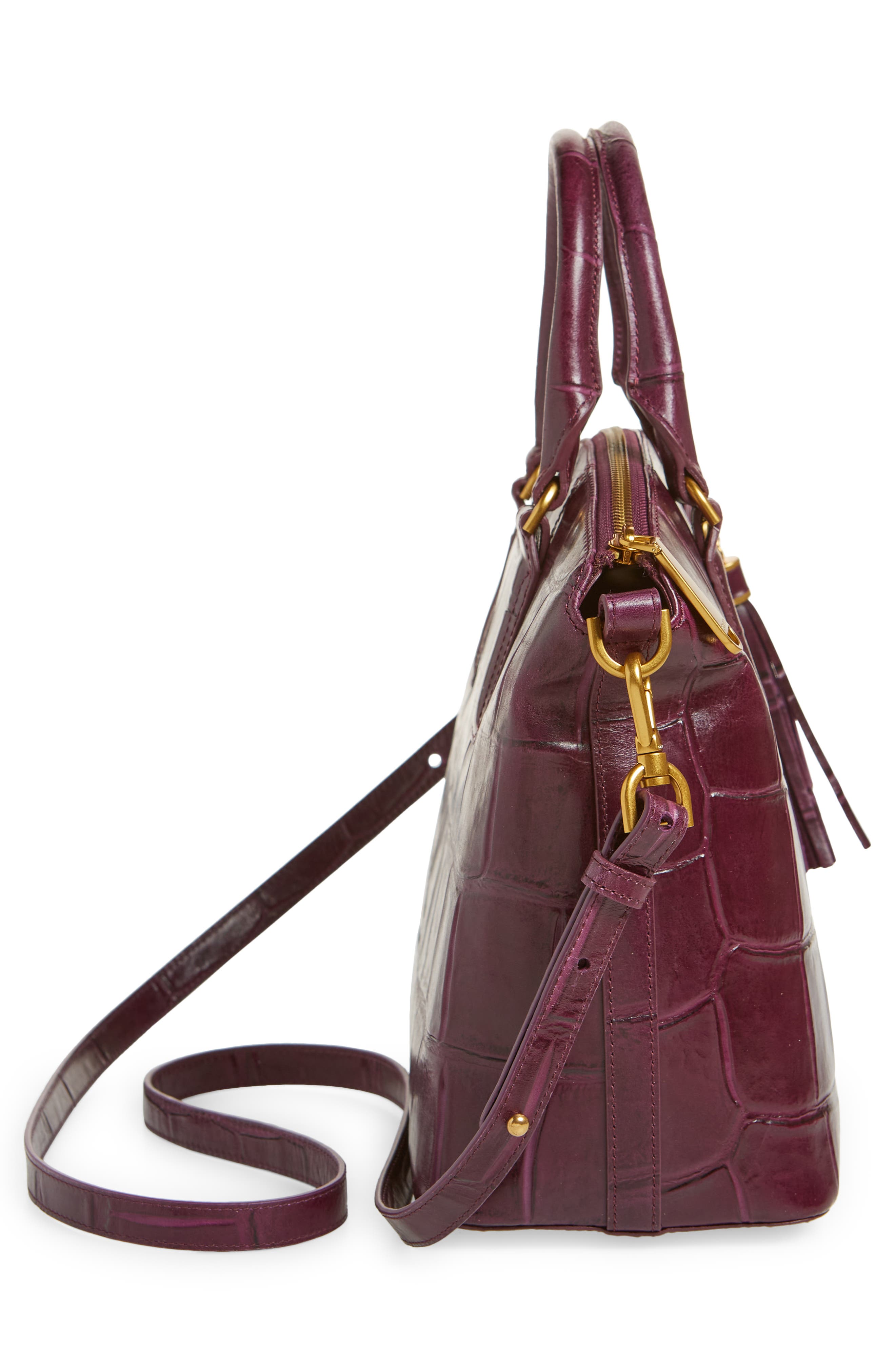 Croc Handbags Brahmin Purses Brahmin Embossed Croc Red Large Handbag