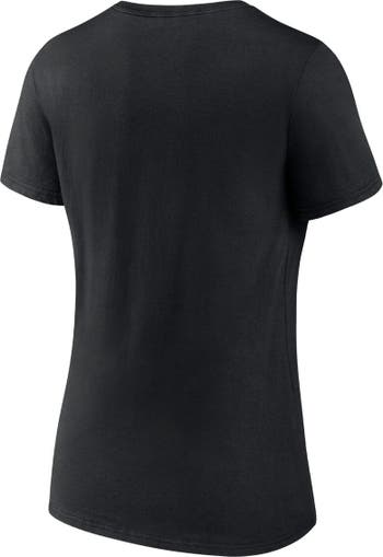 Profile Women's Black San Francisco Giants Plus Wordmark V-Neck T-shirt