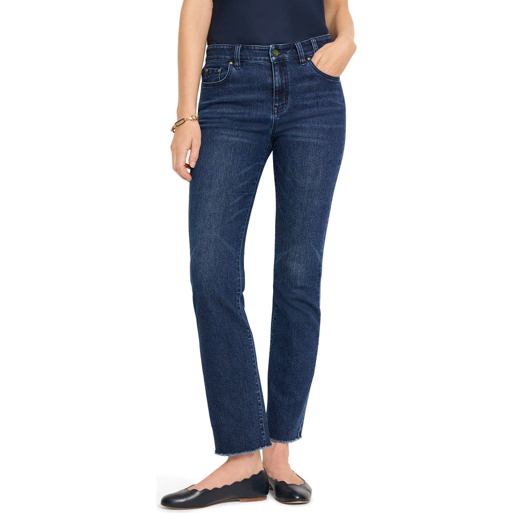 Nic + Zoe Nic+zoe Mid Rise Demi Bootcut Jeans In Marine In Marine