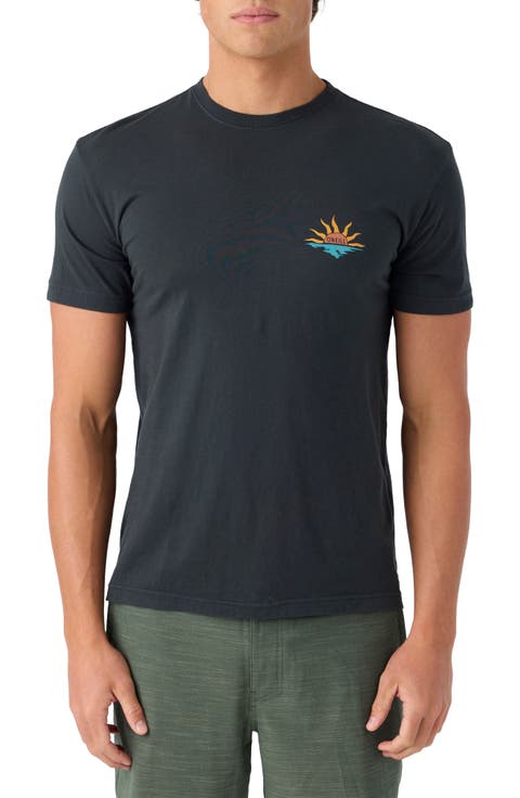 Bones Surfer Cotton Graphic T-Shirt