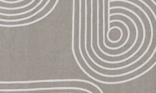Stitchdrop Nevis Print Flutter Sleeve Dress In Greyscape