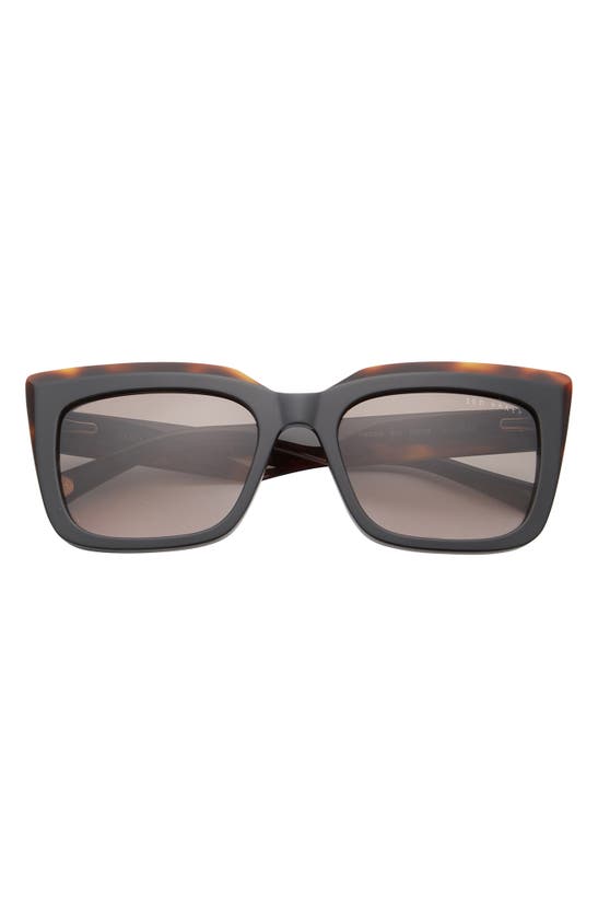 Ted Baker 55mm Polarized Cat Eye Sunglasses In Black