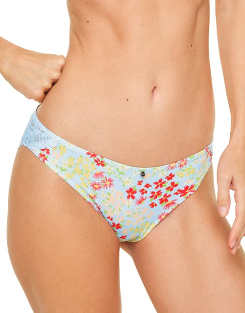 Shop Adore Me Mathilda Bikini Panties In Ditsy Blue