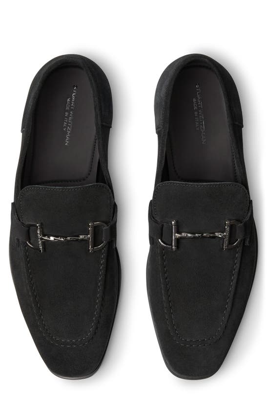 Shop Stuart Weitzman Simon Twistbit Loafer In Black