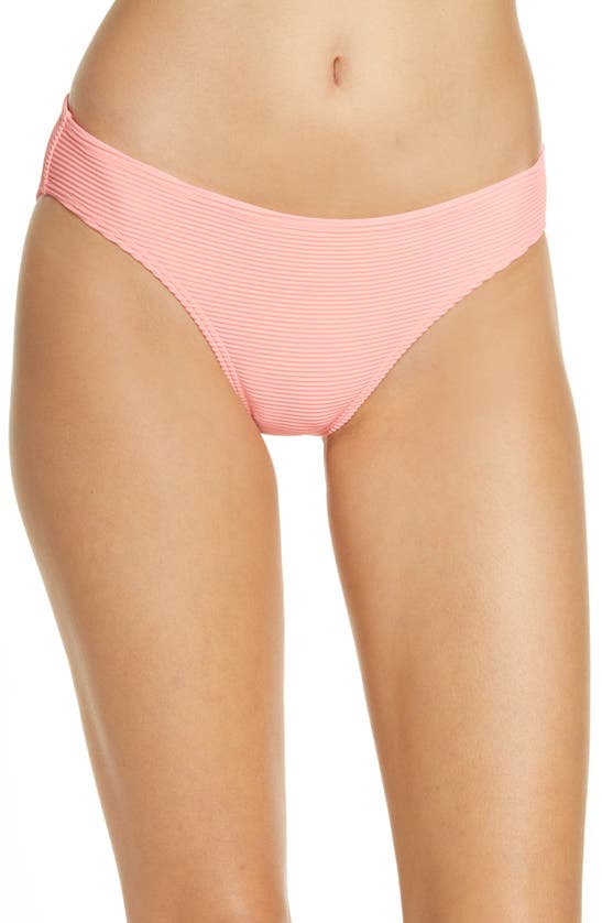 Billabong Sea Through Me Tan Lines Lowrider Bikini Bottoms In Sorbet