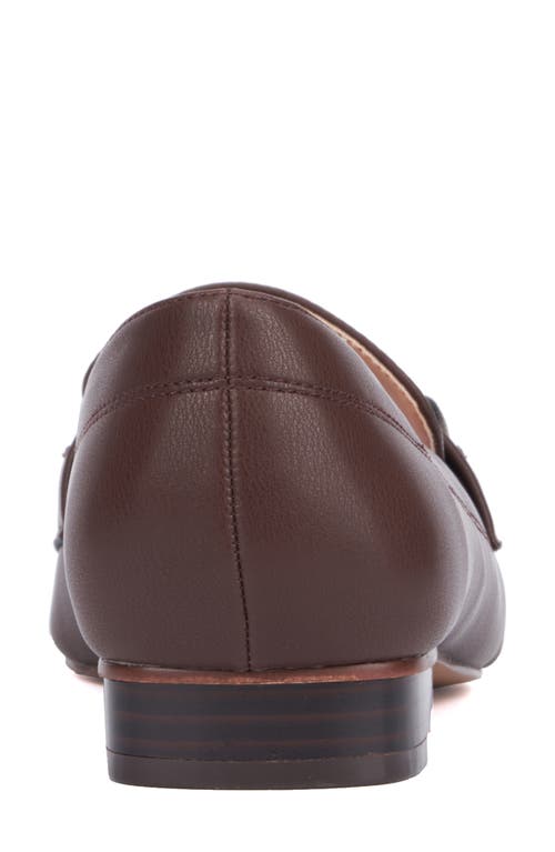 New York And Company Damara Horsebit Loafer In Chocolate