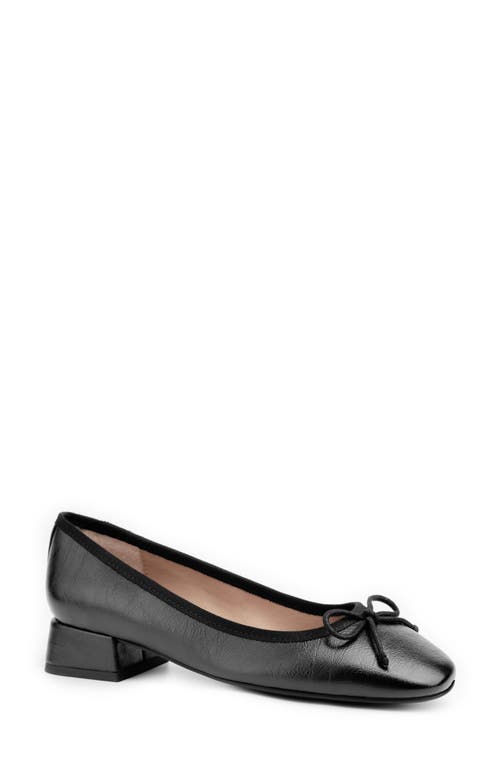 Me Too Juna Ballet Pump in Black Leather 