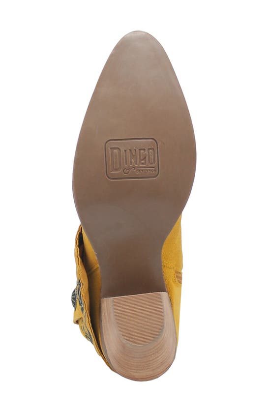 Shop Dingo Bandida Side Zip Western Boot In Yellow