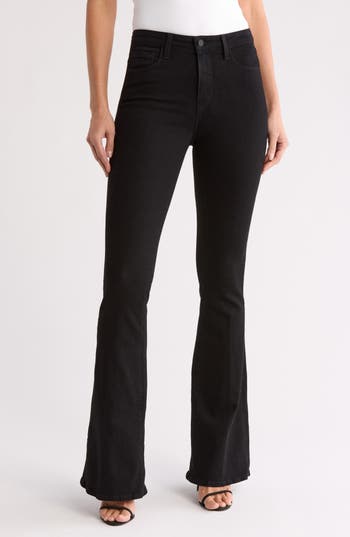 L Agence L'agence Marty High Waist Flare Leg Jeans In Jet