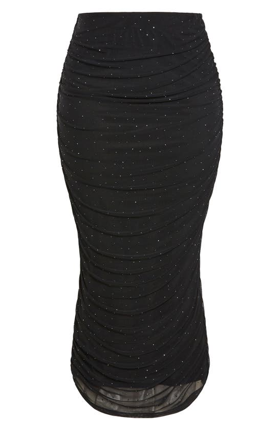 Shop City Chic Kiera Ruched Skirt In Black