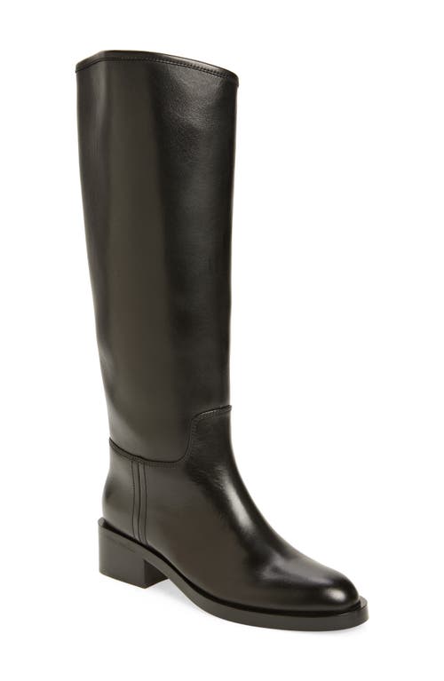 Shop Jeffrey Campbell Reining Knee High Boot In Black Leather