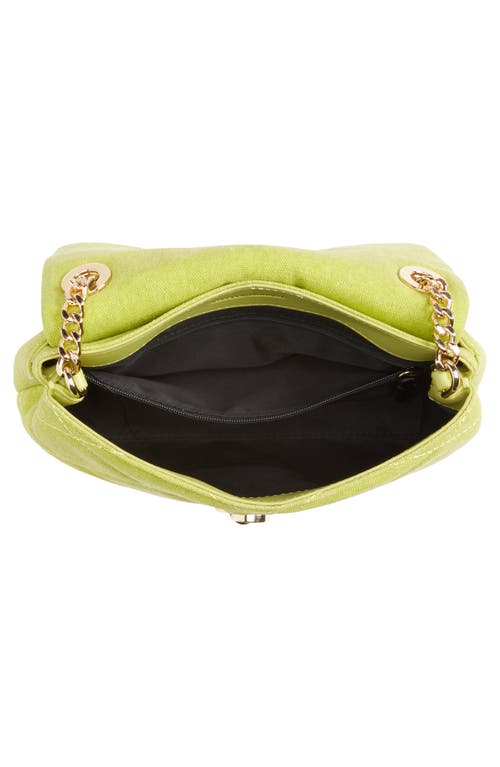 Rebecca Minkoff Edie Quilted Convertible Crossbody Bag In Chartruese