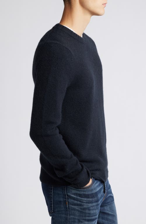 Shop Treasure & Bond Soft Texture Crewneck Sweater In Black Caviar