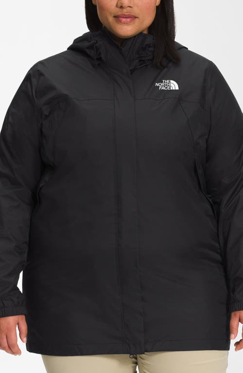 The North Face Antora Waterproof Jacket in Tnf Black at Nordstrom, Size 1X
