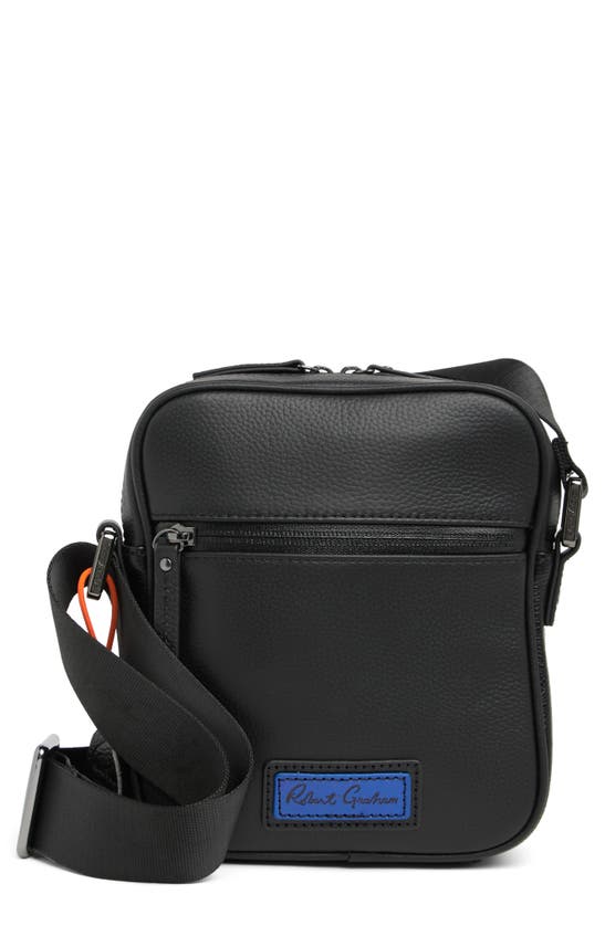 Robert Graham Highland Leather Crossbody Bag In Black