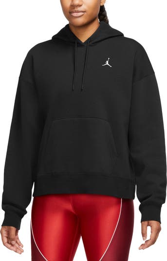 Nike Jordan Brooklyn Fleece Pullover Hoodie In Red