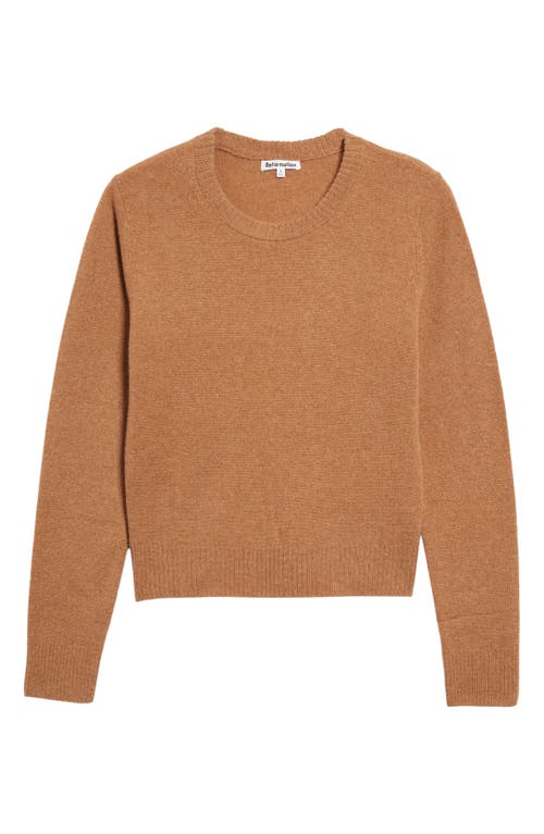 Reformation Cashmere Sweater in Camel