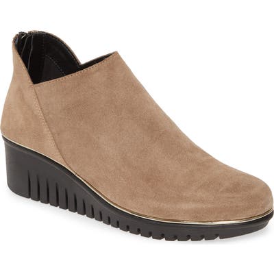 The Flexx Milky Way Wedge Bootie- Beige