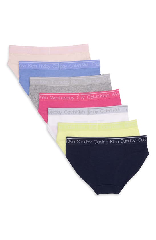 Shop Calvin Klein Days Of The Week Assorted 7-pack Bikini Briefs In Core