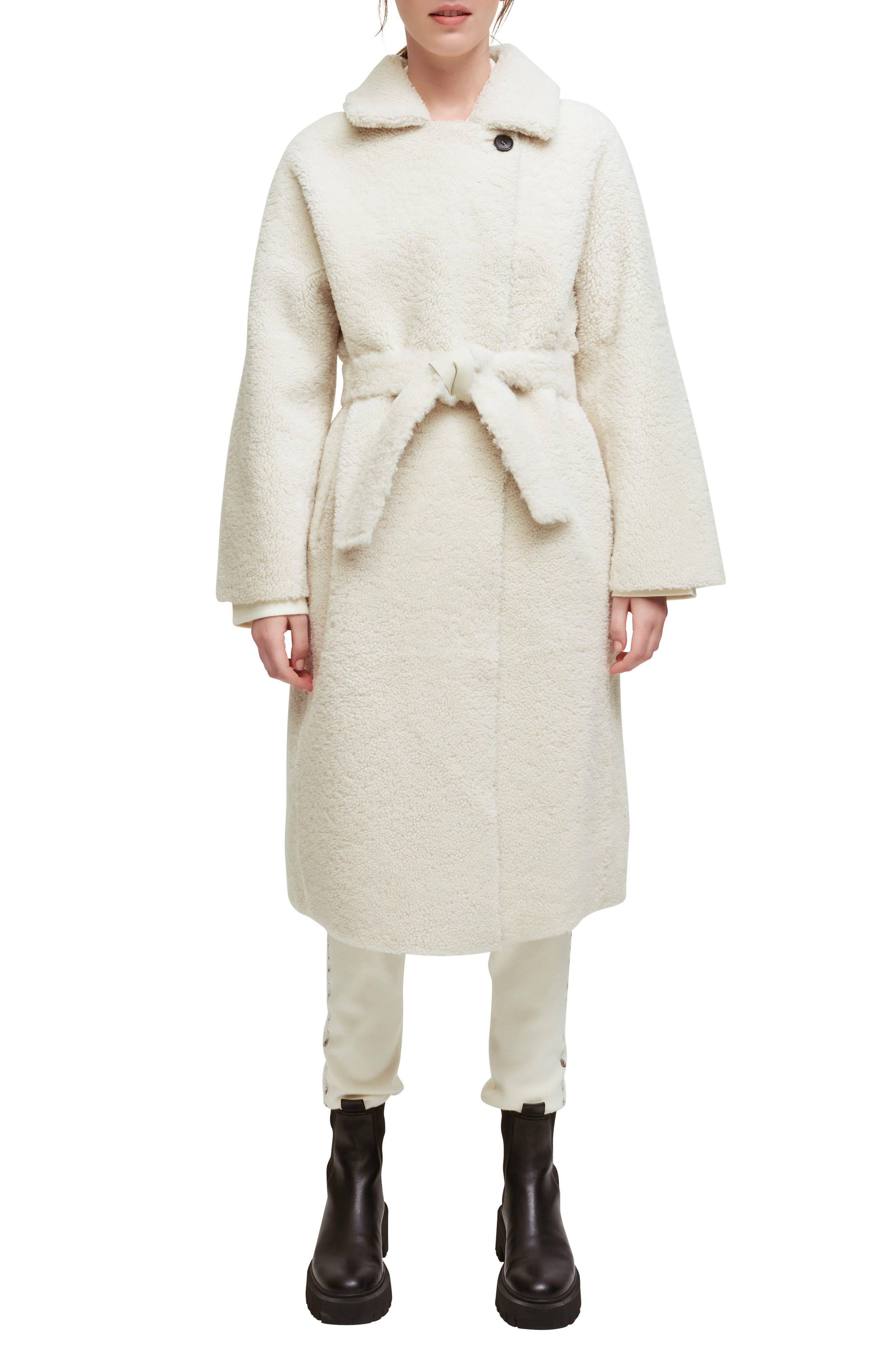 shearling trench coat