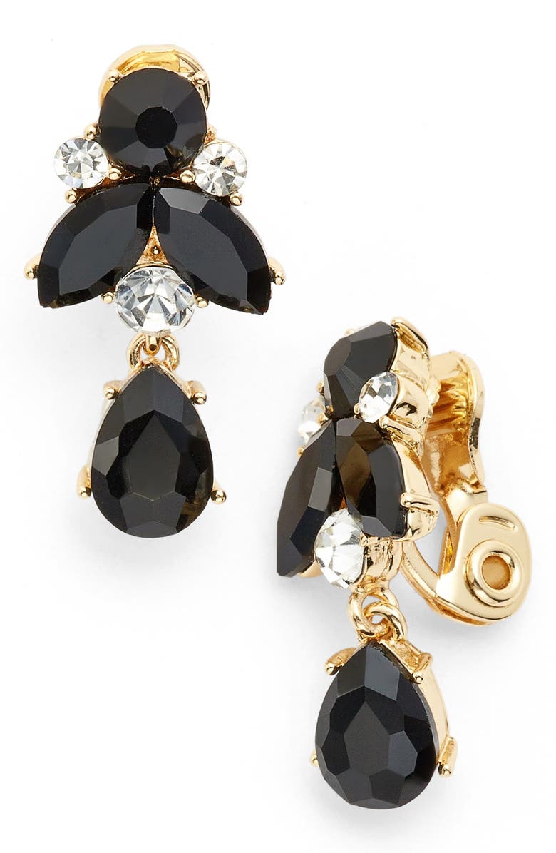 Anne Klein Cluster Drop Clip Earrings | Nordstrom