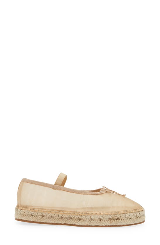 Shop Loeffler Randall Kayla Soft Mary Jane Espadrille Ballet Flat In Caramel