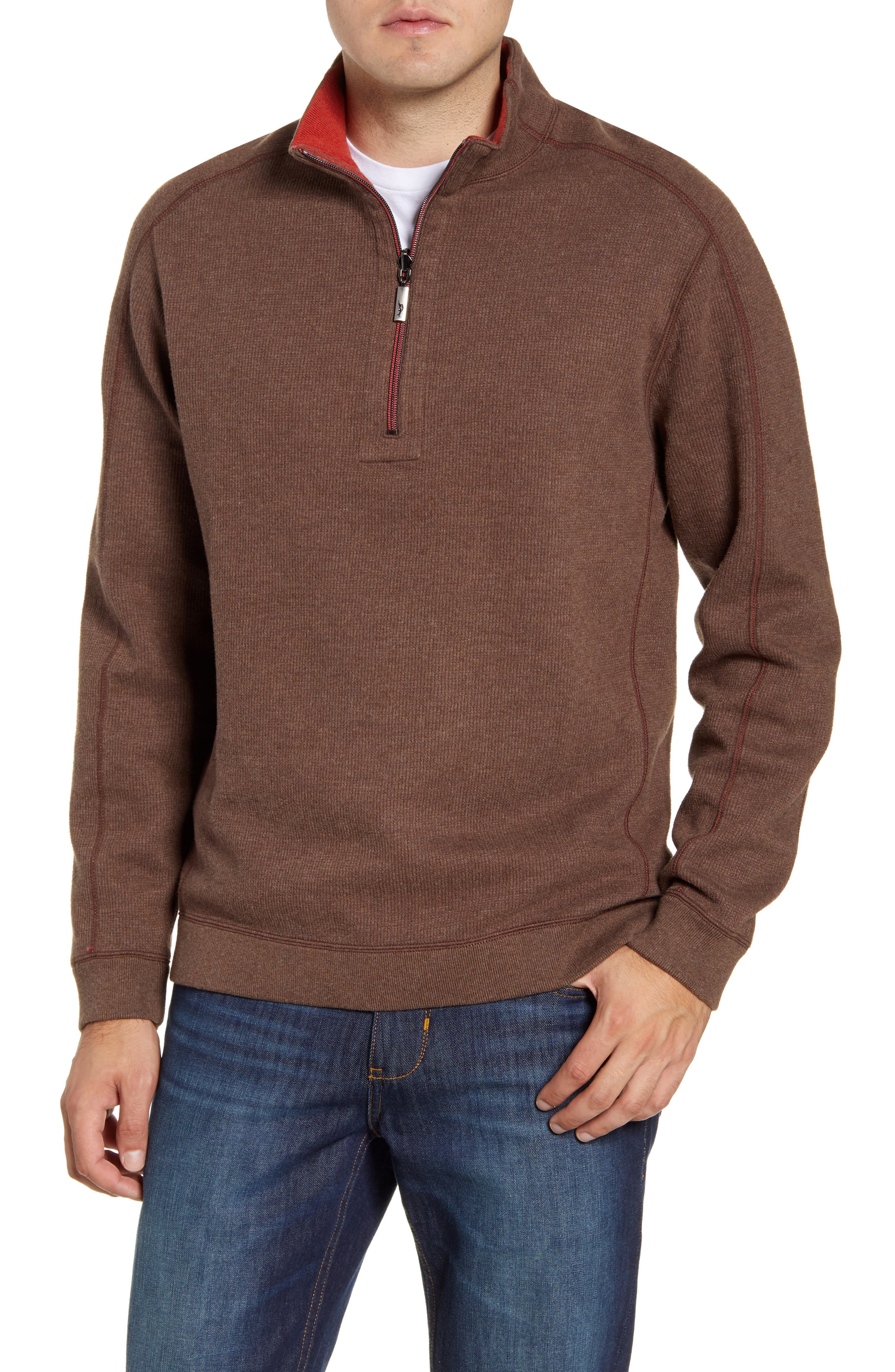 tommy bahama quarter zip pullover