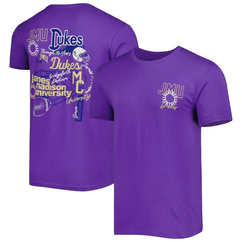 Image One Purple James Madison Dukes Through The Years T-shirt