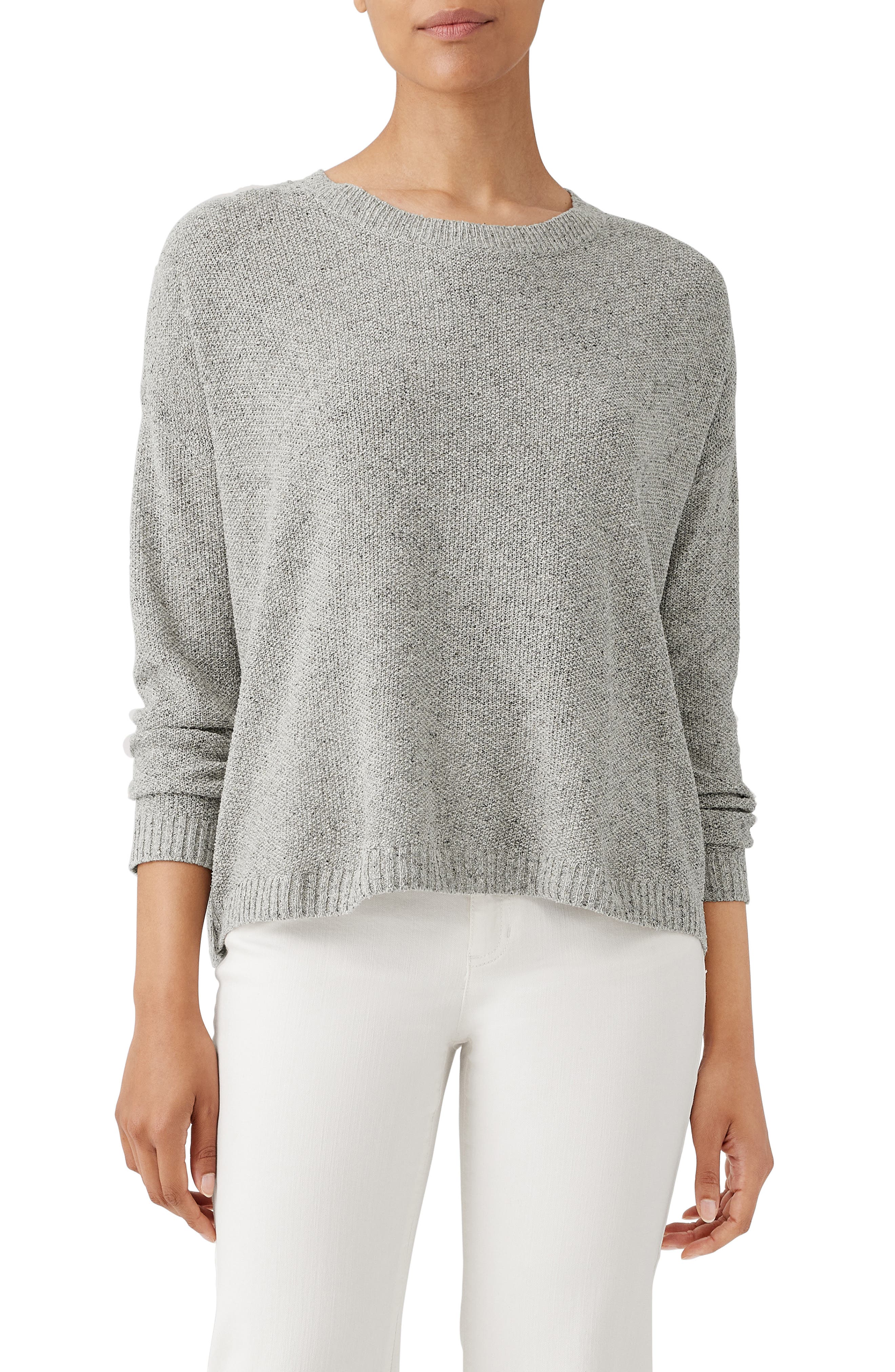 Eileen Fisher Crewneck Silk Sweater 