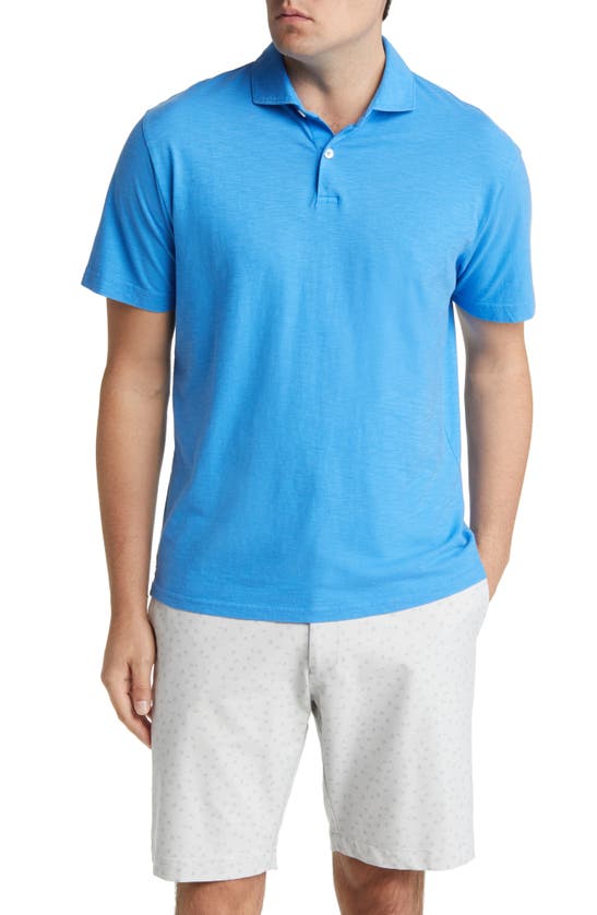 Peter Millar Crown Crafted Journeyman Pima Cotton Polo In Marina Blue