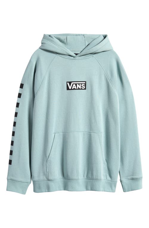 Shop Vans Kids' Logo Hoodie In Gray Mist