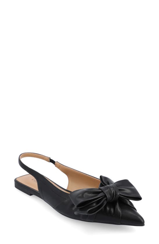 Journee Collection Sabrina Slingback Flat In Black