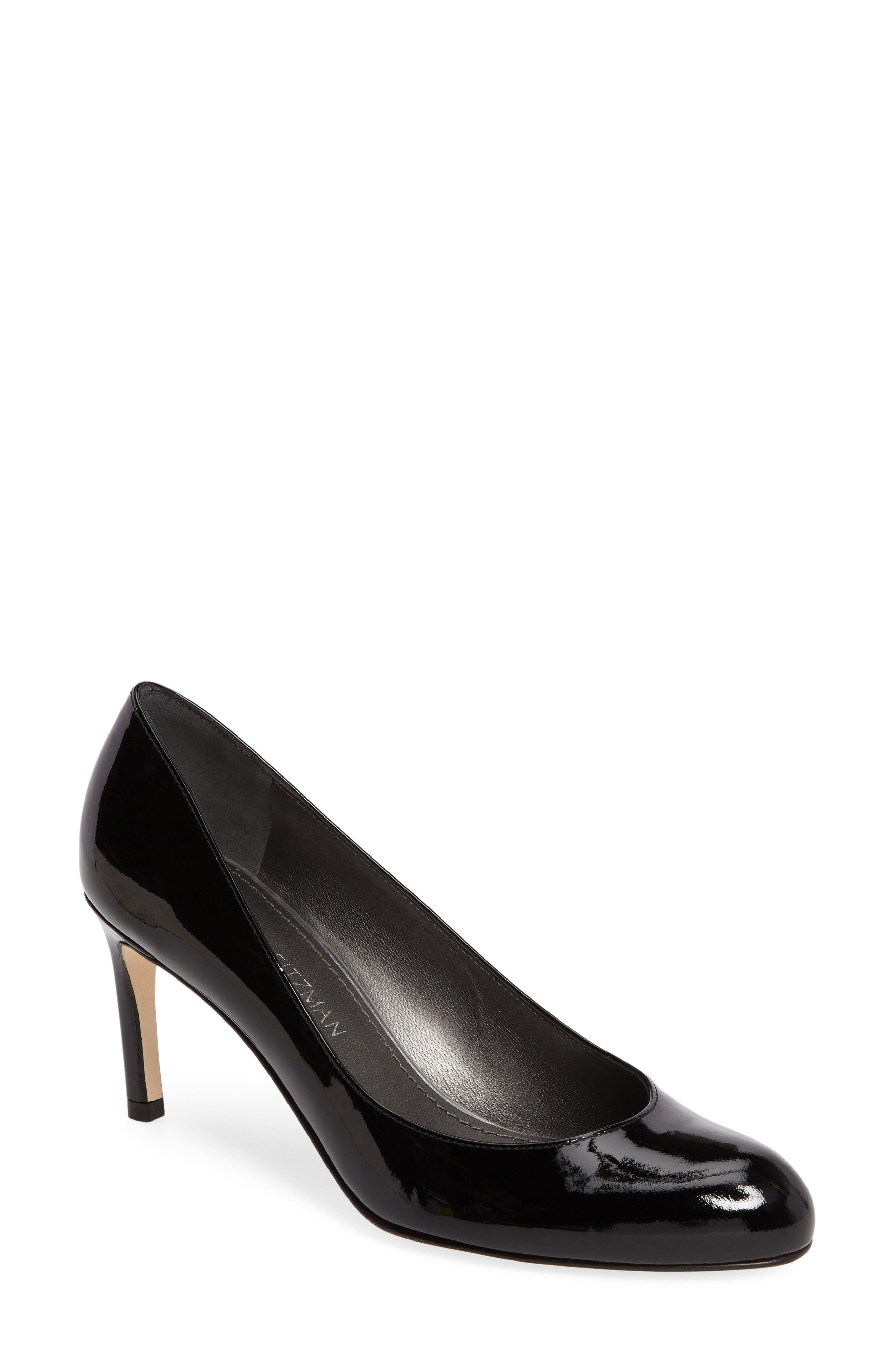 stuart weitzman round toe pumps
