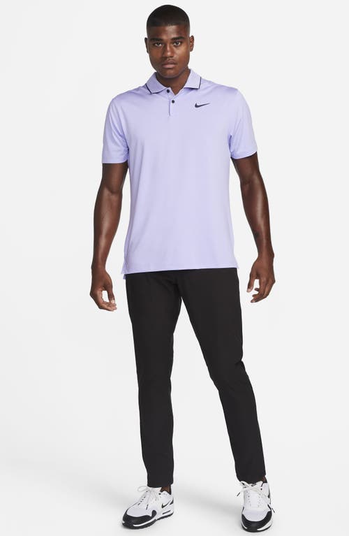 Shop Nike Golf Dri-fit Vapor Tipped Golf Polo In Purple Pulse/obsidian