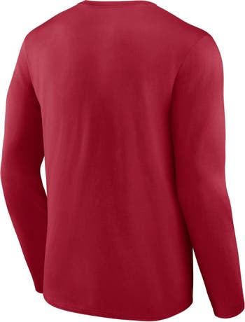 FANATICS Men's Fanatics Branded Scarlet San Francisco 49ers 2023 NFC  Champions Hometown Not Done Long Sleeve T-Shirt