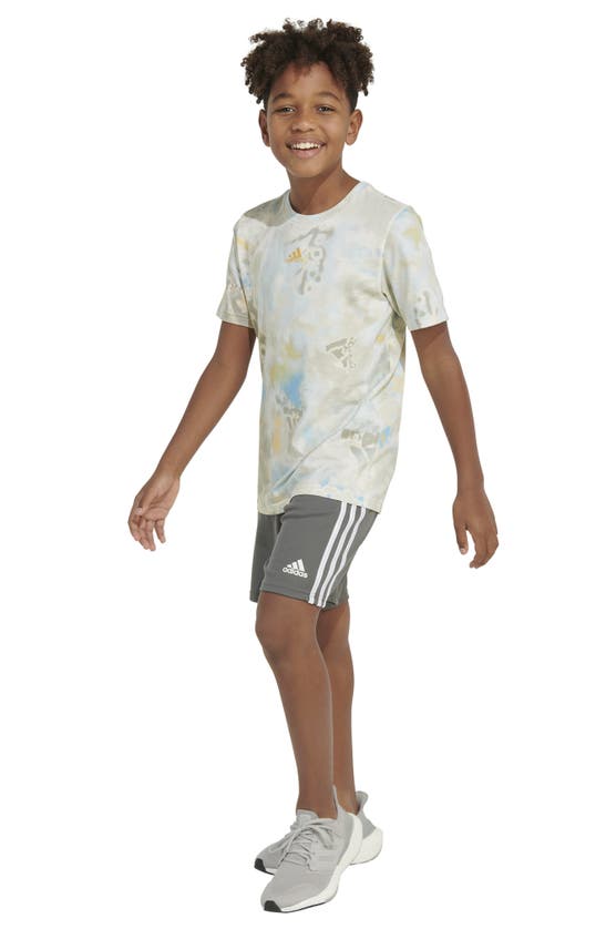 Shop Adidas Originals Kids' Tie Dye Logo Graphic T-shirt In Off White