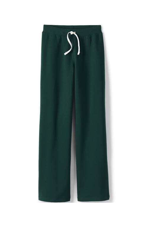 Shop Lands' End School Uniform  Sweatpants In Evergreen