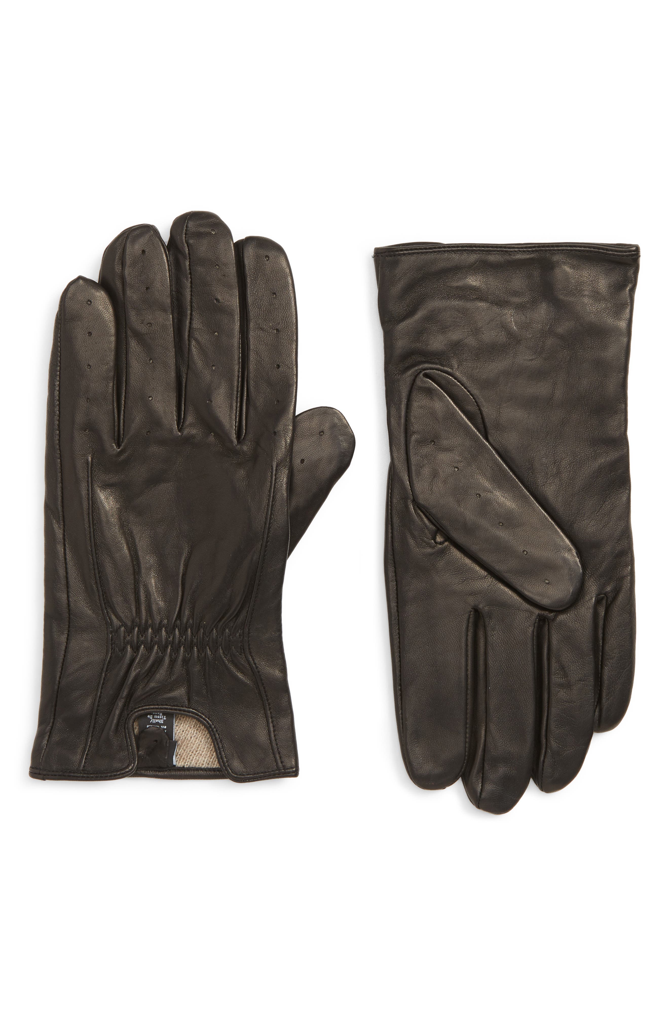 deerskin cashmere lined gloves