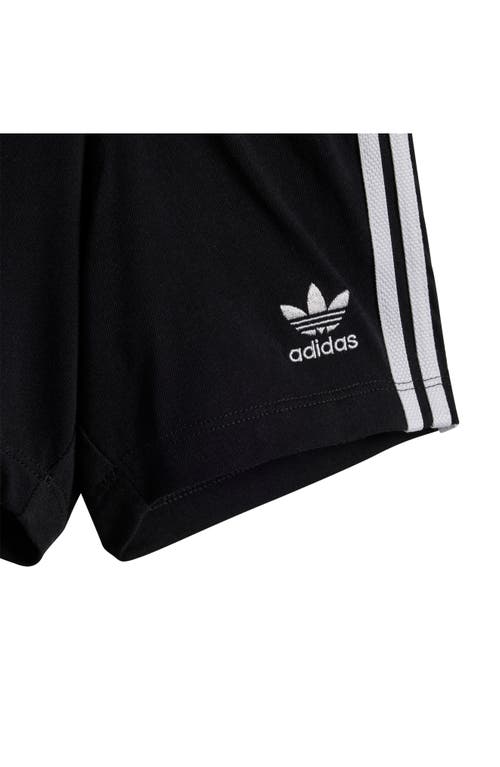 Shop Adidas Originals Adidas Adicolor Graphic T-shirt & Shorts Set In Black/white