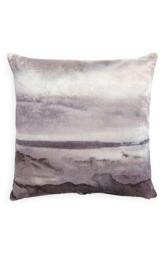 Shop Michael Aram Brushed Landscape Throw Pillow In Surf