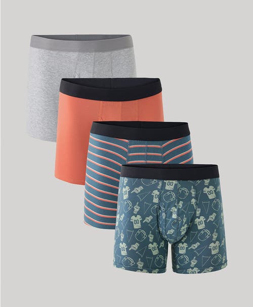 Pact Organic Everyday Boxer Brief 4-pack In Touchdown