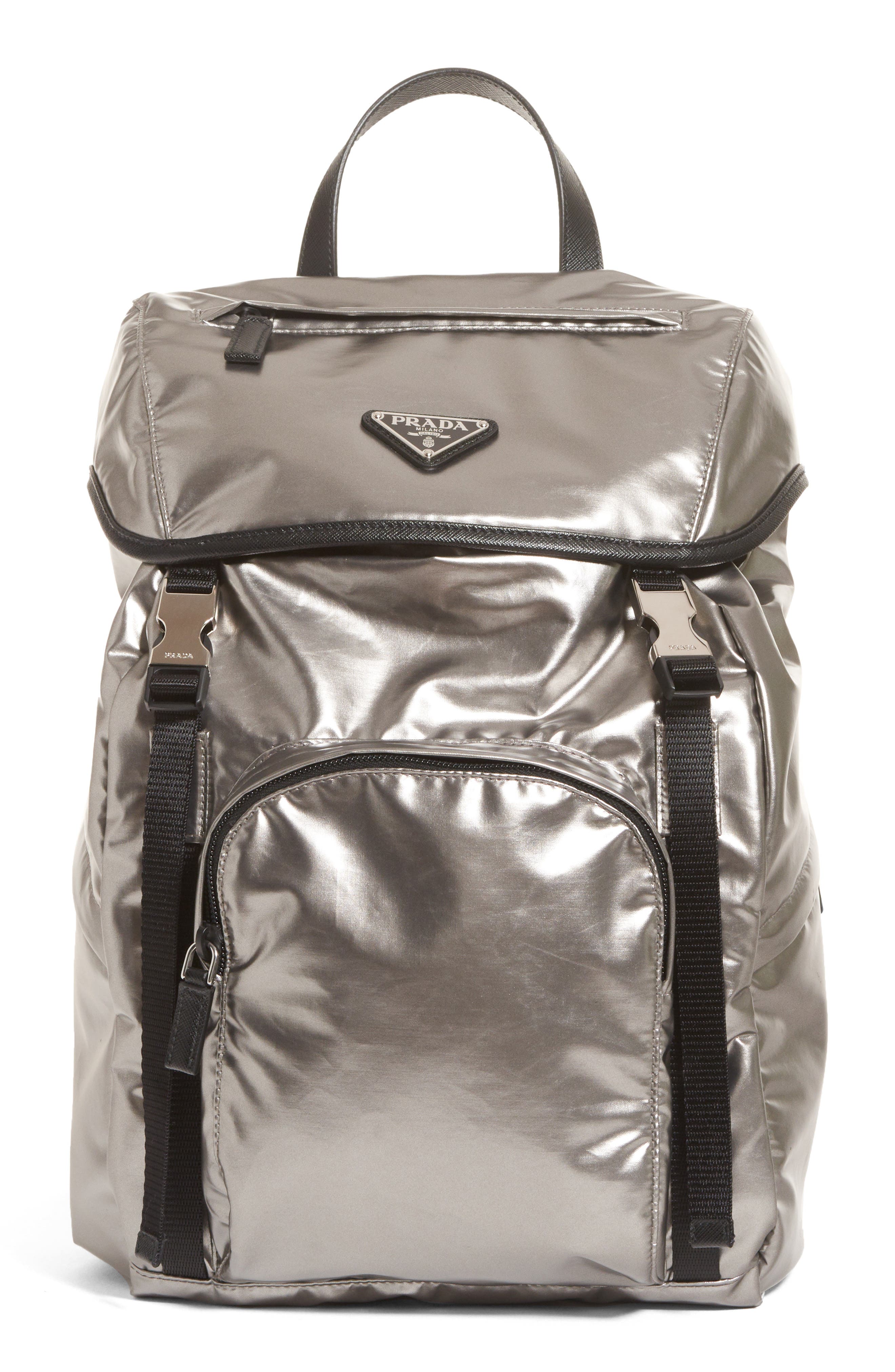 Prada Metallic Backpack | Nordstrom